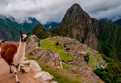 vista de machi picchu